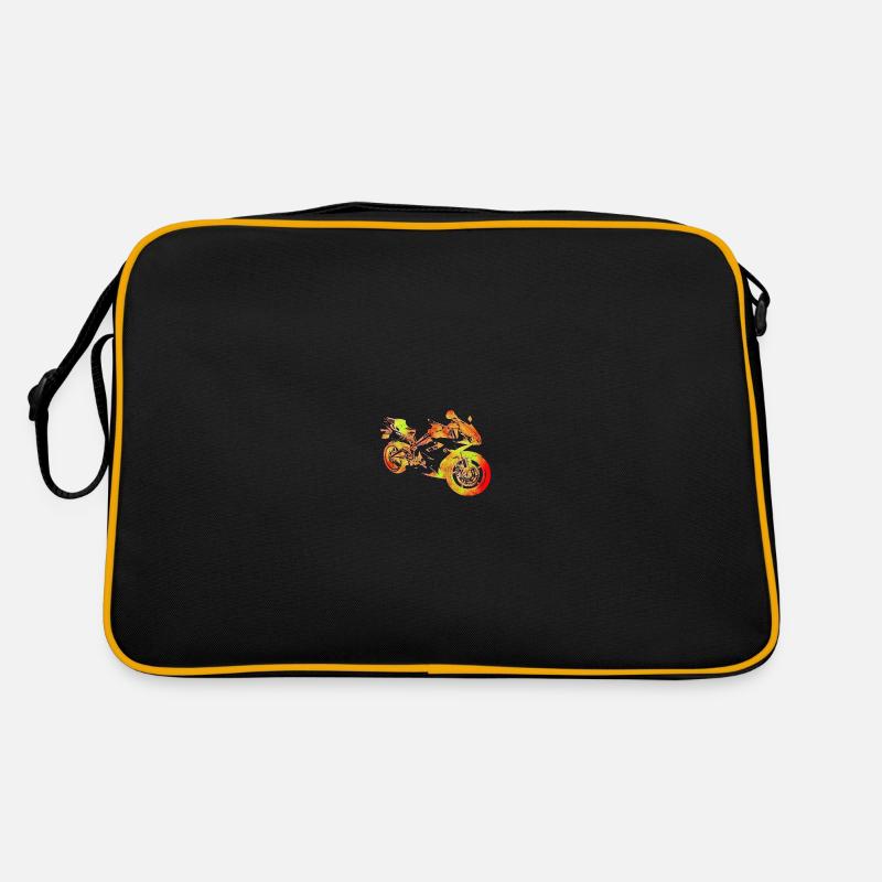 Silhouette de moto Sac Retro