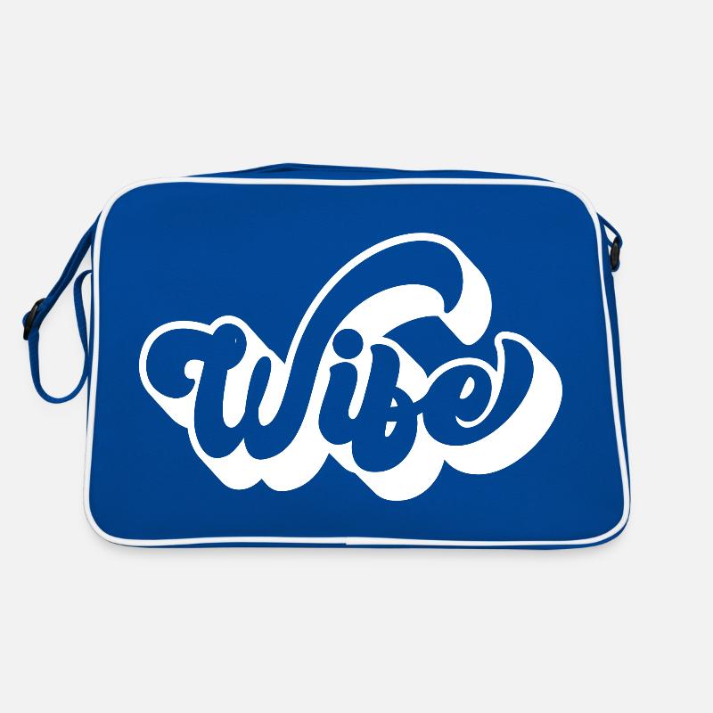 Coole Frau Matching Paar Hochzeitsfeier Ehe Retro Tasche