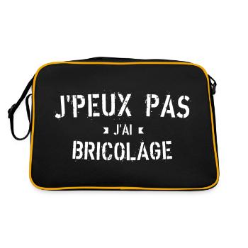 J Peux pas j ai Bricolage - Sac Retro - noir/or - Dos