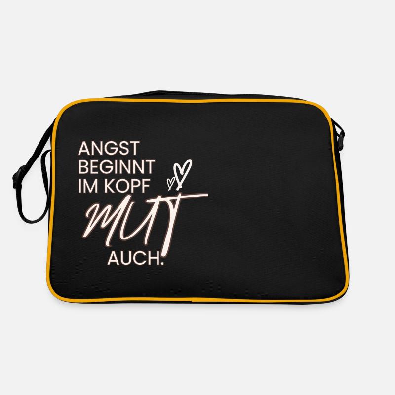 La peur commence dans l’, tout comme le COURAGE. Sac Retro