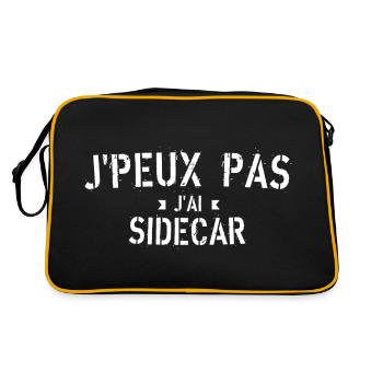 J peux pas j ai Sidecar - Sac Retro - noir/or - Dos