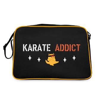 Karate addict - Retro Bag - black/gold - Back