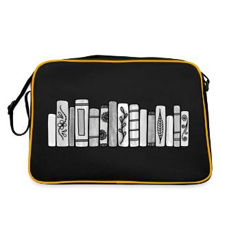 Livres gris pastel - Sac Retro - noir/or - Dos