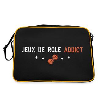 Jeux de rôle addict - Sac Retro - noir/or - Dos
