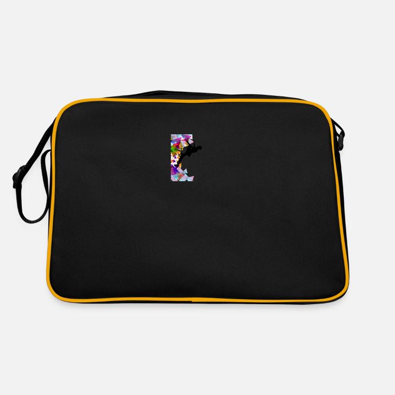 Klettern - Retro Tasche - Schwarz/Gold