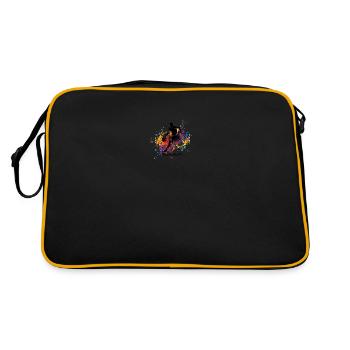 basketball - Retro Bag - black/gold - Back