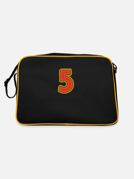 5. 5 YEARS. 5th ANNIVERSARY. 5 YEAR ANNIVERSARY - Retro Bag - black/gold - Back