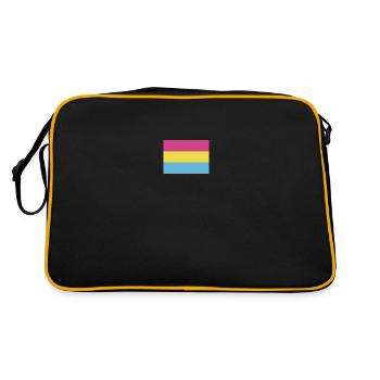 Drapeau de la fierté pansexuelle - Sac Retro - noir/or - Dos