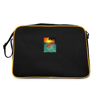 Citations estivales cool - Sac Retro - noir/or - Dos