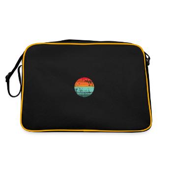 Cercle d’arrière-plan rétro Sunset - Sac Retro - noir/or - Dos