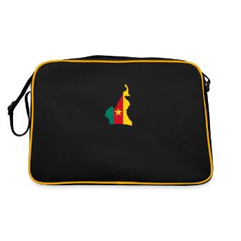 carte Cameroun - Sac Retro - noir/or - Dos