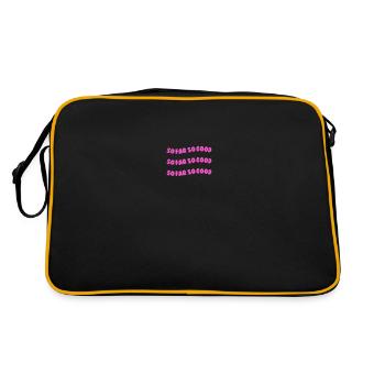 so far so good pink - Retro Bag - black/gold - Back
