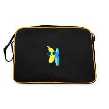 Banana - Retro Tasche - Schwarz/Gold - Hinten