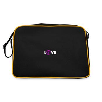 Sporty Hobby Leidenschaft Seilspringen - Retro Tasche - Schwarz/Gold - Hinten