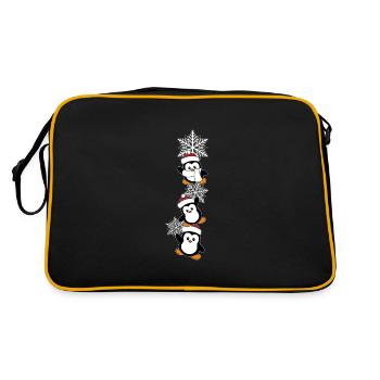 Penguin Noël - Sac Retro - noir/or - Dos