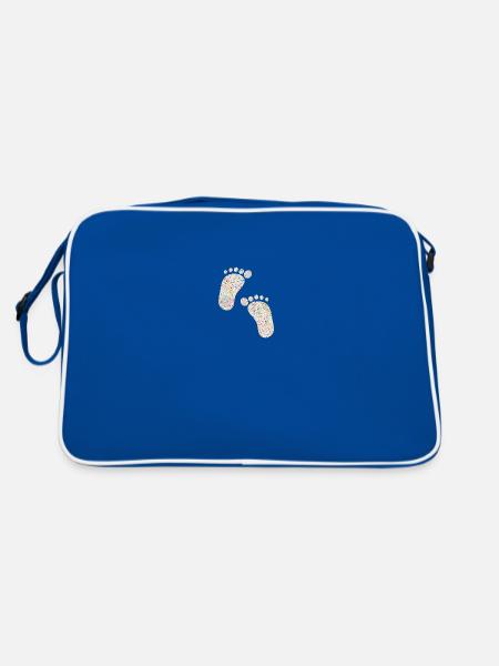 feet - Retro Bag - blue/white - Back