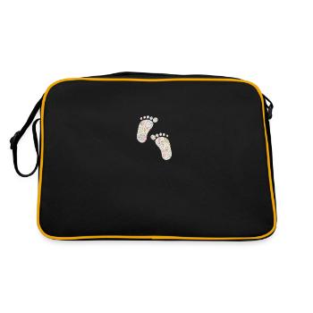 liberty füsse - Retro Tasche - Schwarz/Gold - Hinten