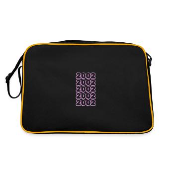 Né en 2002 - Sac Retro - noir/or - Dos