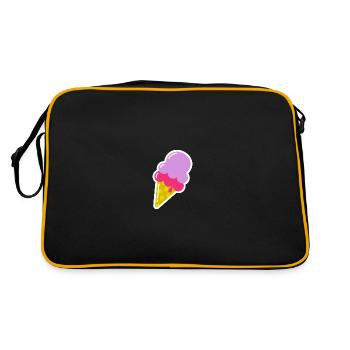 Sommer - Retro Tasche - Schwarz/Gold - Hinten