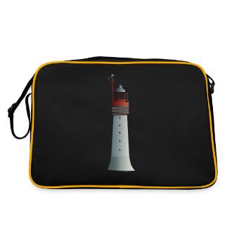 Phare de Grand Jardin - Saint-Malo - Sac Retro - noir/or - Dos