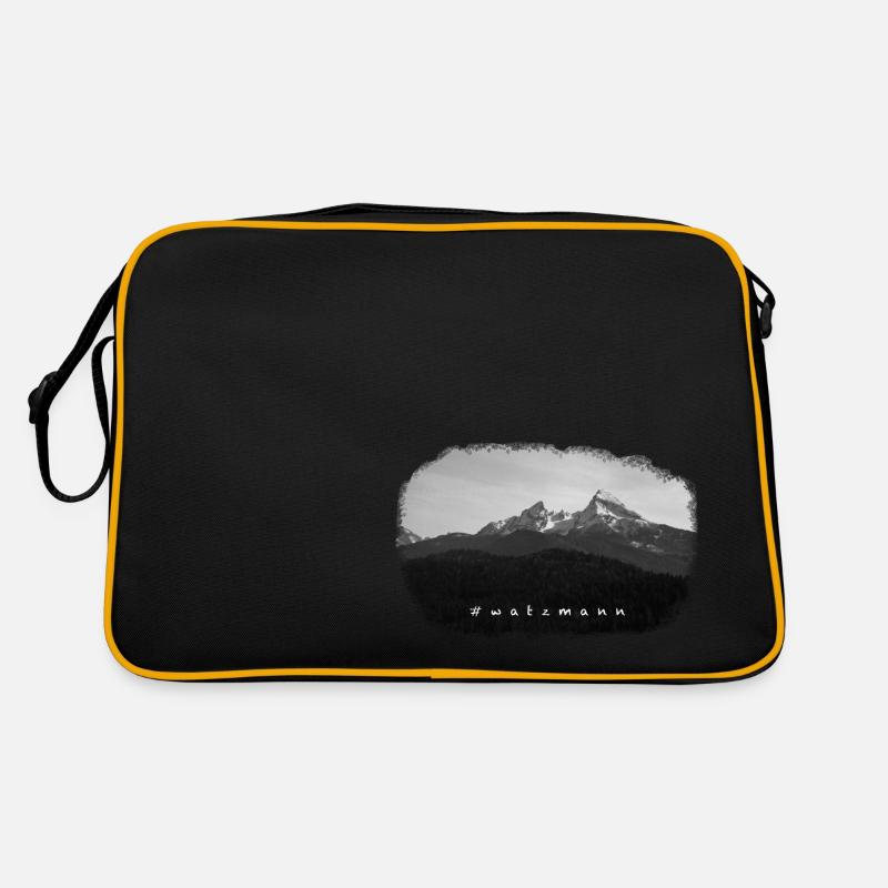 watzmann - Retro Tasche - Schwarz/Gold