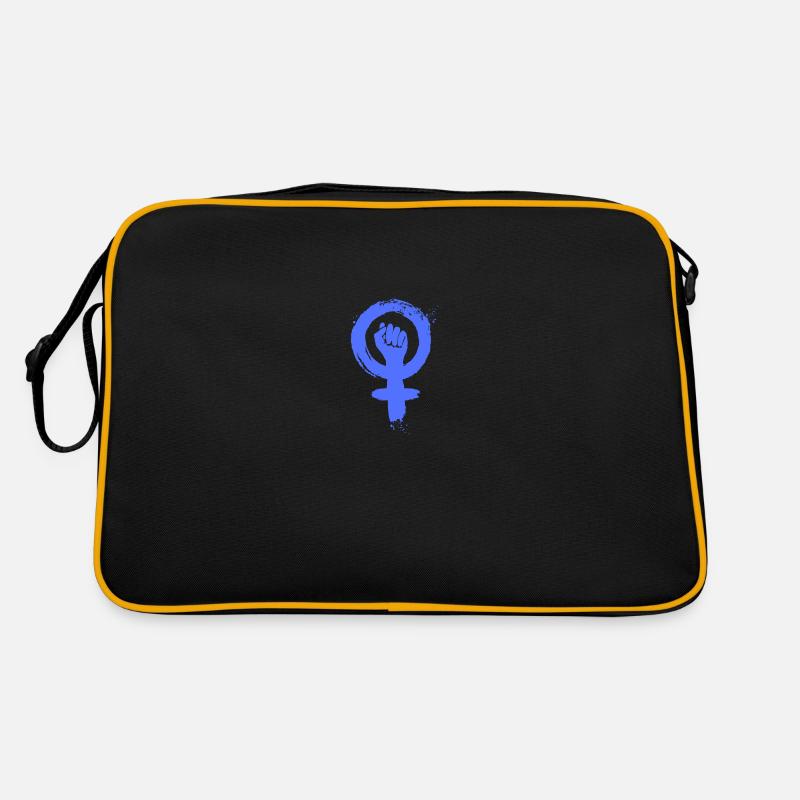Feminism equality rights - Retro Tasche - Schwarz/Gold