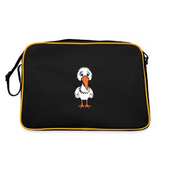 stork - Retro Bag - black/gold - Back