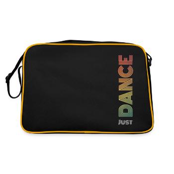 Just Dance - Cooles Retro Vintage Design - Retro Tasche - Schwarz/Gold - Hinten