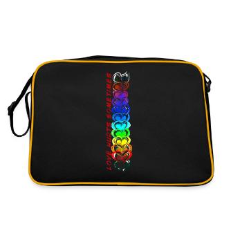 Love Hurts sometimes - Retro Bag - black/gold - Back