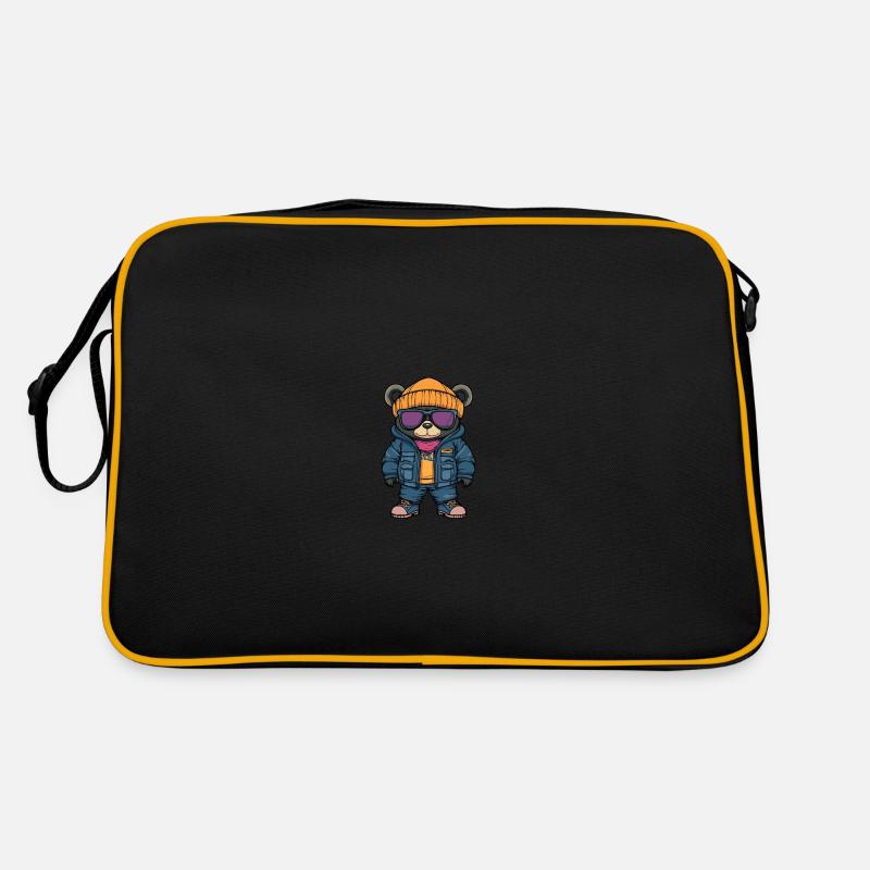 Bear Winter Comic Retro Bag
