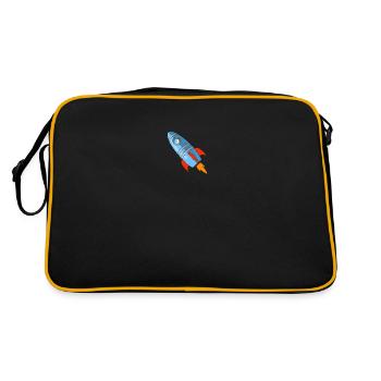 rocket - Retro Bag - black/gold - Back