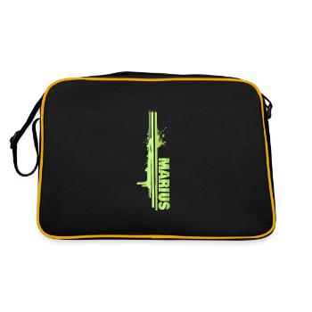 Painter Painting Splash of Color Painter Marius - Retro Bag - black/gold - Back
