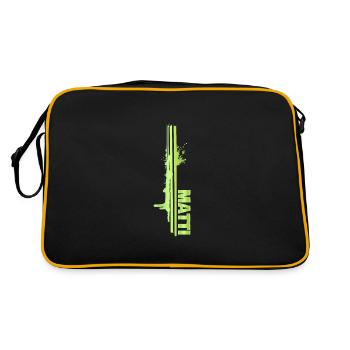 Cadeau pour Matti - Sac Retro - noir/or - Dos