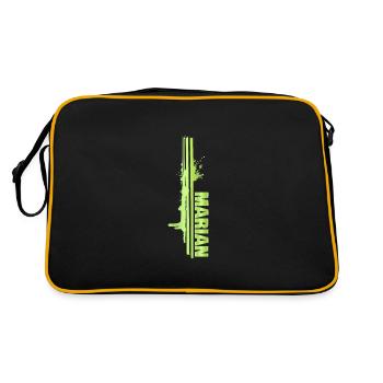 Une touche de couleur Marian - Sac Retro - noir/or - Dos