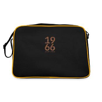 "Vintage 1966: Limited Edition in Rust Look" - Retro Bag - black/gold - Back
