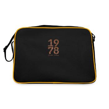 "Vintage 1978: Limited Edition in Rust Look" - Retro Bag - black/gold - Back
