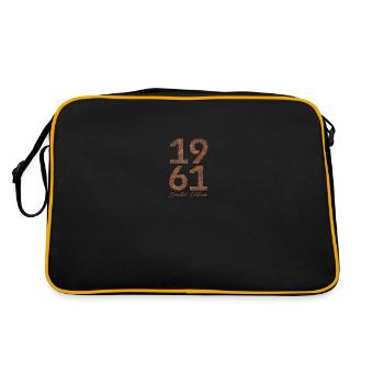 Vintage 1961 Limited Edition Rust Look - Retro Bag - black/gold - Back