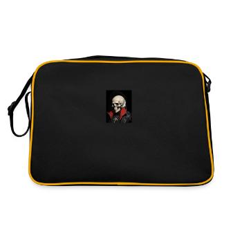 Skelly skull - Retro Bag - black/gold - Back