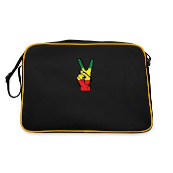 Finger Peace - Sac Retro - noir/or - Dos