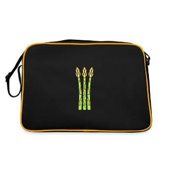 asperge - Sac Retro - noir/or - Dos