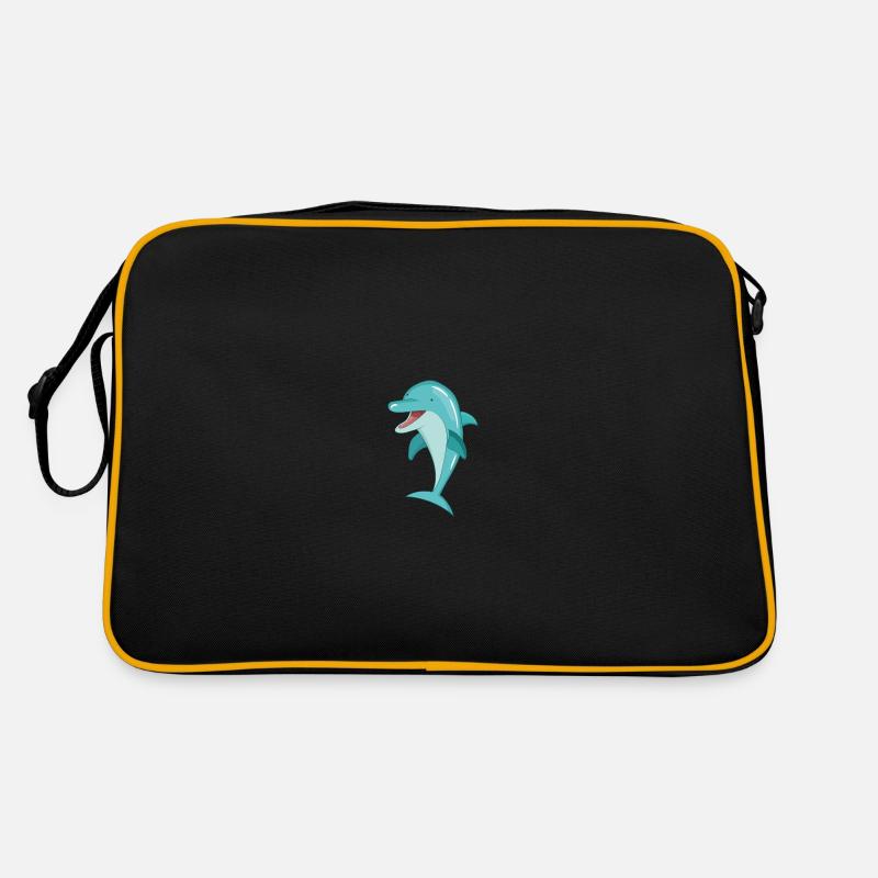 Dauphin dauphin - Sac Retro - noir/or