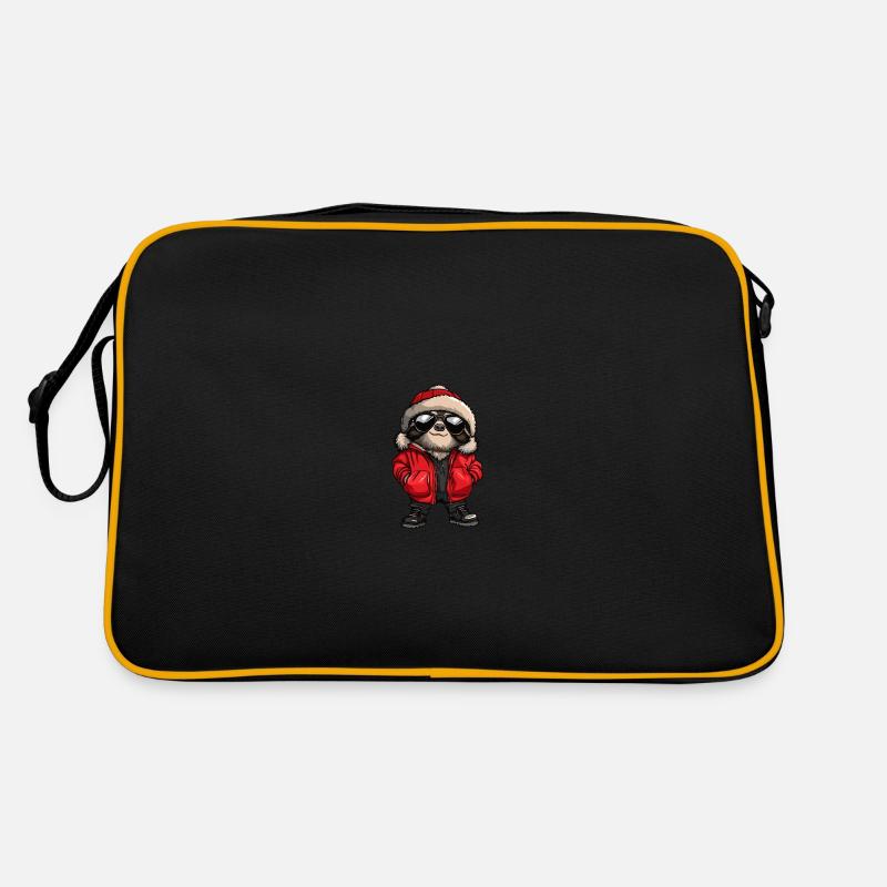 Faultier Winter Retro Tasche