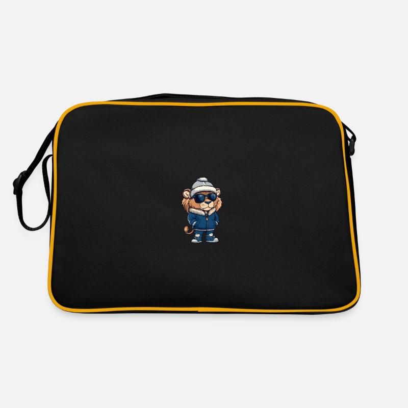 Bande dessinée d’hiver Lion Sac Retro