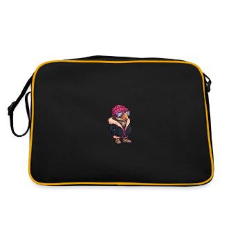 Harpy Bird Winter Comic - Retro Bag - black/gold - Back