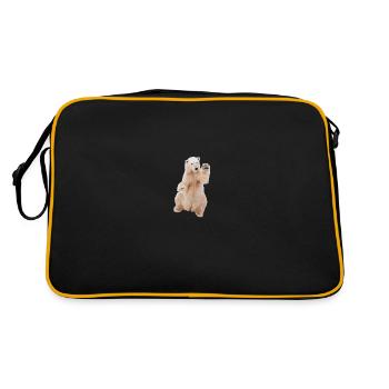 Polar bear - Retro Bag - black/gold - Back
