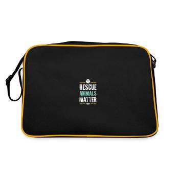 L’importance des animaux Bien-être animal - Sac Retro - noir/or - Dos