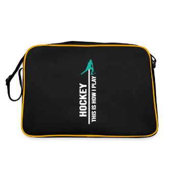 Zone de hockey sur gazon sur pénalité - Sac Retro - noir/or - Dos