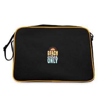 beach beach summer - Retro Bag - black/gold - Back