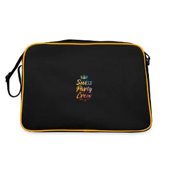Swiss Party Crew Bunt Schweiz - Retro Bag - black/gold - Back