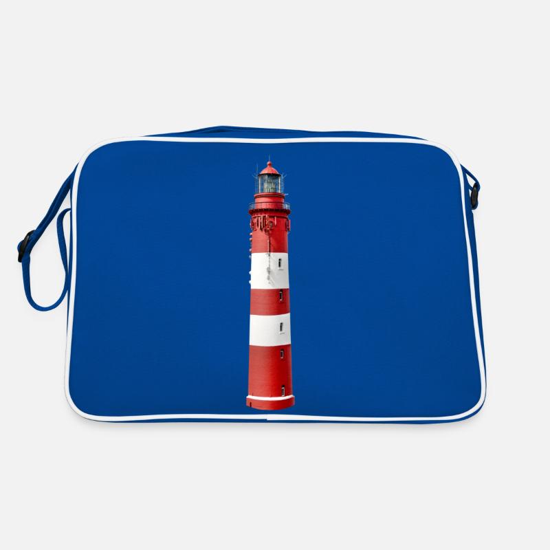 Lighthouse exposed, red white Retro Bag